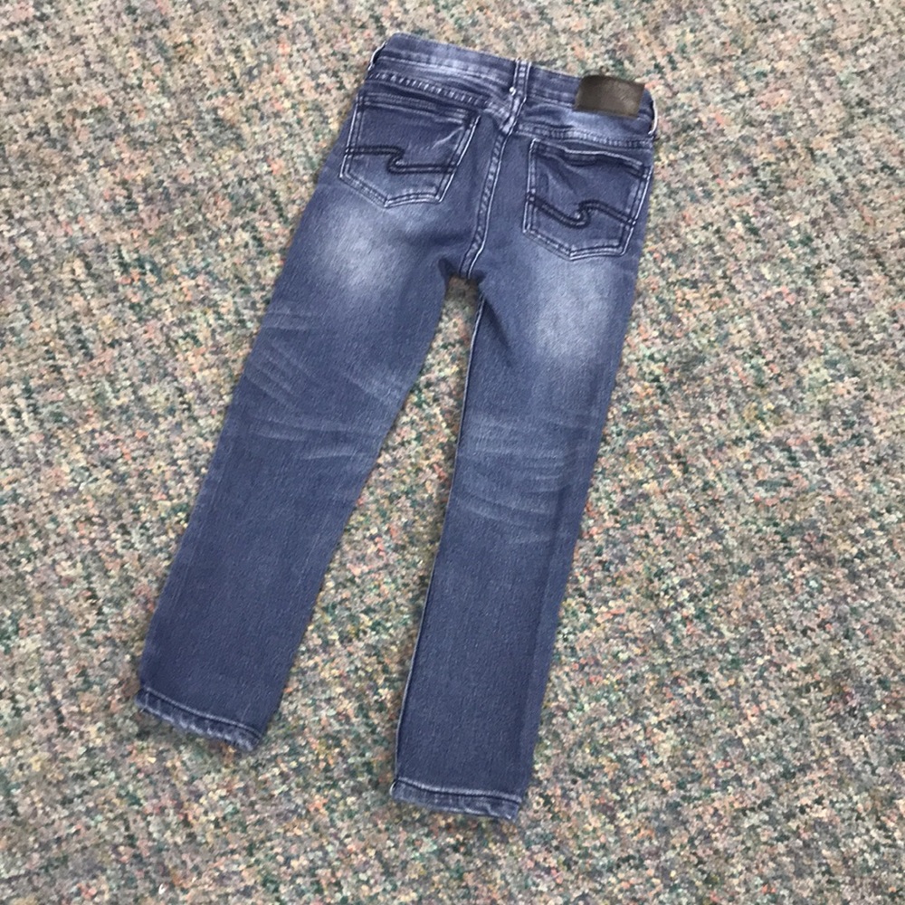 Silver Jeans Kids Dark Blue Straight Leg Denim Jeans